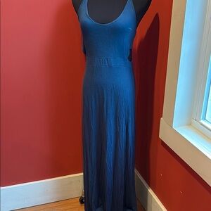 Elegant Blue Maxi Dress